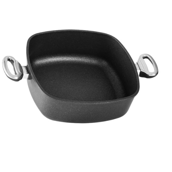 Hranatý titanový kastrol 28x28x10 cm bez poklice l. 6,5 l BAF Gigant INDUKCE